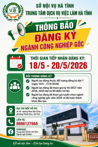 Thông báo gia hạn thời gian tiếp nhận hồ sơ ngành Công nghiệp gốc theo chương trình EPS năm 2026