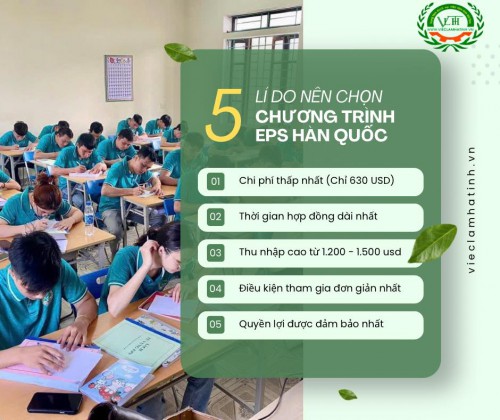 Thông báo Khai giảng lớp tiếng Hàn theo chương trình đi làm việc tại Hàn Quốc EPS