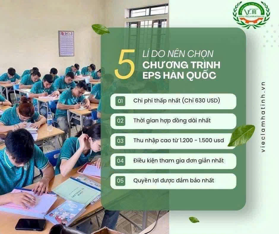 Thông báo khai giảng lớp tiếng Hàn EPS tháng 6 năm 2026