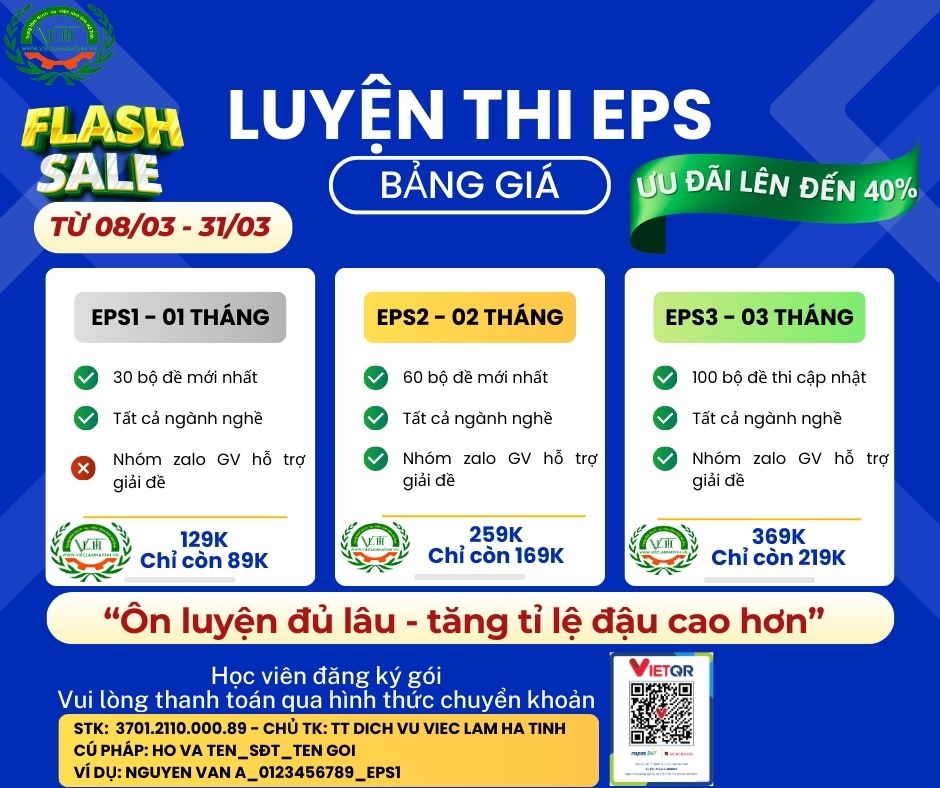 luyện thi eps 2025